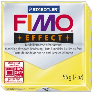 Modelliermasse FIMO® soft - 56 g, transparent gelb,