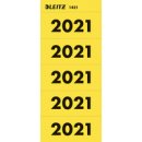 Inhaltsschild 2021 - 100 St&uuml;ck, gelb