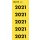 Inhaltsschild 2021 - 100 St&uuml;ck, gelb