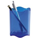 Stifteköcher TREND, 1 Fach, 80 x 102 mm (Ø x h), transluzent blau