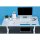 Leitz 6504 Monitorst&auml;nder Ergo WOW - zwei H&ouml;hen, wei&szlig;/blau