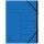 Ordnungsmappe - 7 F&auml;cher, A4, Colorspan-Karton, blau