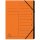 Ordnungsmappe - 7 F&auml;cher, A4, Colorspan-Karton, orange