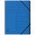 Ordnungsmappe - 12 F&auml;cher, A4, Colorspan-Karton, blau