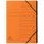 Ordnungsmappe - 12 F&auml;cher, A4, Colorspan-Karton, orange