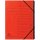 Ordnungsmappe - 12 F&auml;cher, A4, Colorspan-Karton, rot