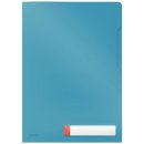 4708 Privacy Sichthülle Cosy - A4, PP, blau matt, Blickdicht, 3 Stück