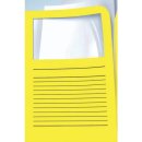 Sichtmappen Ordo classico - gelb, 120g, 10 Stück, Sichtfenster und Linien