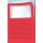 Sichtmappen Ordo classico - rot, 120g, 10 St&uuml;ck, Sichtfenster und Linien
