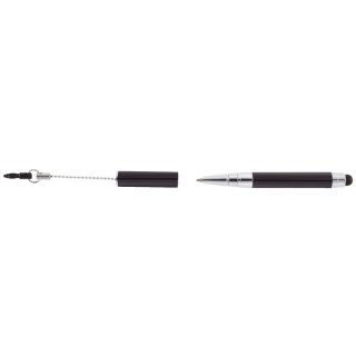 ONLINE® Mini-Kugelschreiber 2 in 1 - schwarz, i-Charm für Smartphones & Tablet PCs