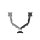 Eppa&trade; Series Doppel-Monitorarm Set Nachr&uuml;stsatz - schwarz, 8 kg, Klemme oder Kabeldurchf&uuml;hrung