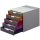 DURABLE Schubladenbox VARICOLOR&reg; 5, DIN A4, C4, 5 farbige Schubladen