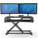 Sitz-Steh Workstation Lotus™ LT - für 2 Monitore, höhenverstellbar, schwarz