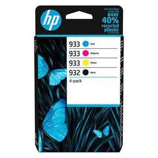 HP 932/933 TINTE 4-PACK CMYK BK 330S./CMY JE 400S., Kapazität: 330/40