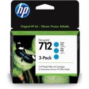 HP 712 Tinte cyan 3-Pack à 29ml Designjet T200/600 Series, Kapazität: 3X29ML