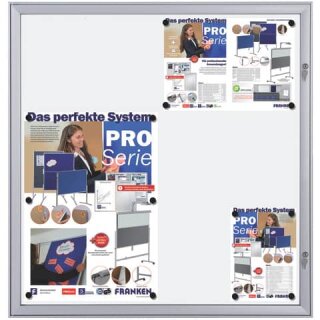 Franken Schaukasten Security - Feuerfest für 12x A4, 96,9 x 100,4 x 2,3 cm