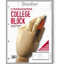 Collegeblock "Linkshänder" Original,70 g/qm,A4,liniert mit Innenrand,80 Blatt