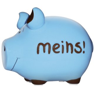 Spardose Schwein "Meins !" - Keramik, klein