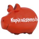 Spardose Schwein "Kapitalistenschwein" - Keramik, klein