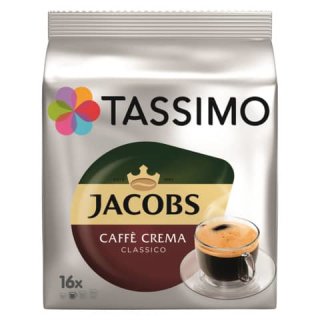 Kaffeekapseln CaffeCrema Classico 16ST JACOBS 4031510 Tassimo