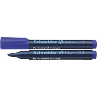 Schneider Permanentmarker Maxx 133, nachfüllbar, 1+4 mm, blau