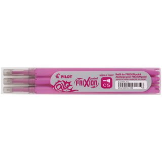 Tintenrollermine, Frixion 2264, BLS-FRP5-S3, 0,3 mm, pink, 3St im Etui