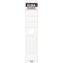 Elba R&uuml;ckenschilder - lang/breit, wei&szlig;, 10...
