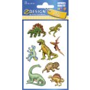 Avery Zweckform® Z-Design 53145, Kinder Sticker, Dinos, 3 Bogen/24 Sticker