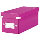 Leitz Archivbox WOW Click &amp; Store - CD, pink