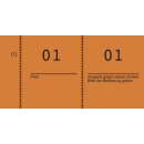 Avery Zweckform® 869-10-1 Nummernblock, Kompaktblock, fortlaufend nummeriert 1 - 1000, 1 Stück, orange