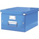 Leitz Archivbox WOW Click &amp; Store - f&uuml;r A4, blau