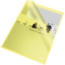 Esselte Sichthülle Standard Plus, A4, PP, genarbt, 100 Stück, gelb