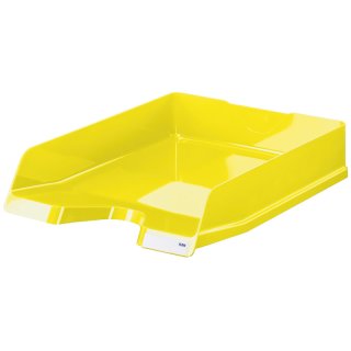 Briefablage VIVA - DIN A4/C4, hochglänzend, stapelbar, New Colours gelb