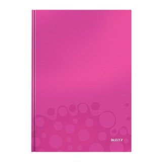 Leitz Notizbuch WOW, A4, liniert, pink metallic