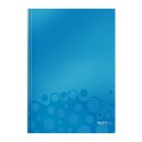 Leitz Notizbuch WOW, A4, liniert, blau metallic
