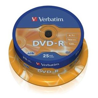 DVD-R 25erSpindel VERBATIM VER43522 4,7Gb120mi