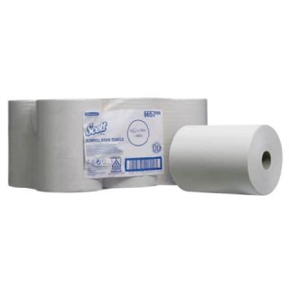 Rollenhandtuch 6RL 1-lag weiß SCOTT 6657 Slimroll