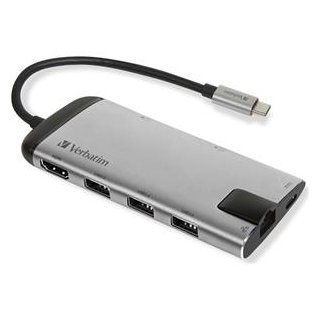 USB-Hub 3.1-C silber VERBATIM 49142