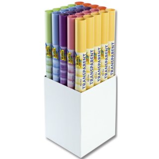 Folia Transparentpapier - 6 Farben sortiert, 50,5 x 70 cm, 115 g/qm