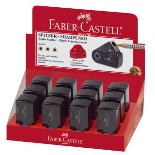 Faber-Castell Klappspitzdose Mini,8 mm,schwarz,transparent schwarz,im Display