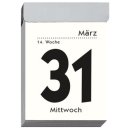 Tagesabreißkalender 301 4,1x5,9cm, 1T-1S