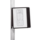 Sichttafelsystem VARIO® MAGNET WALL 10 - Wandset, 10 Sichttafeln A4, schwarz