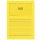 Sichtmappen Ordo classico-mit Sichtfenster  Linien, intensiv gelb, 100 St&uuml;ck