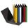 Ringbuch Basic Colours-A5,2-B&uuml;gel-Mechanik,Ring-&Oslash; 25mm,farbig sortiert,12 Stk