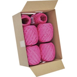 Eiknäuel Raffia - 7 mm x 30 m, pink