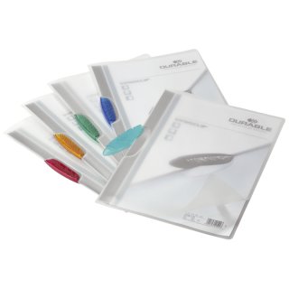 Klemm-Mappe SWINGCLIP® transluzent, 30 Blatt, farbig sortiert, 5 Stück