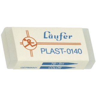 Radierer Plast für  Blei- und Farbstifte 46x20x9mm