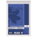Stenoblock RCP - recycling 60 g/qm, A5, liniert mit roter...