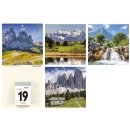 Kalenderrückwand "Gebirge" - 14,5 x 29,5 cm, 4-fach sortiert