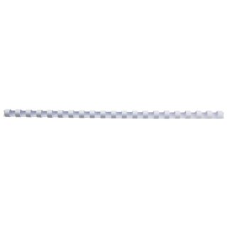 Spiralbinderücken Plastik - A4, 8 mm/45 Blatt, weiß, 100 Stück